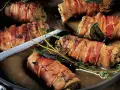 Herzhafte Involtini, in Speck gewickelt und in einer Pfanne mit Kräutern geschmort – das beste Involtini Rezept für Genießer.